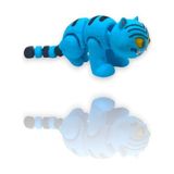 Huntrix (Huntr/x) Derpy Tiger 10 cm Kaliteli LOY3D Baskı, Boya Yok, Oynar Eklem - Mavi