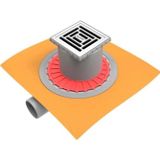 Hüppe 47H0026000000009-Hüppe MasterX_YalıtımlıNoktasalSuGideri 15x15 Mat_Yandan