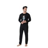 Huq Moda Pijama Takımı, M, erkekuzunkol, Siyah, erkek