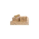 HUR-AY PACK Kraft Üzeri Siyah Çiçekli Pelur Kağıdı / Hediye Paket Kağıdı/ 50X70 / 15 Adet