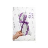 HUR-AY PACK Siyah Çiçekli Pelur Kağıdı / Hediye Paket Kağıdı/ 50X70 / 15 Adet