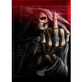 Huramarketing 30x40 cm 5d Elmas Boyama 3 Farklı Resim Değişenli Halloween İskelet Tablosu