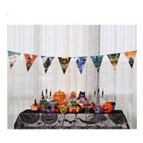 Huramarketing Cadılar Bayramı 8'li 3 m Halloween Bayrak Banner Süs