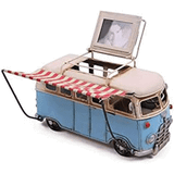 Huramarketing Dekoratif Metal Minibüs Çerçeveli Tenteli Kalemlik