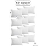 HURCEVİM 12'li Kapitoneli Fermuarlı Yastık Koruyucu Alez - 50x70 cm - Kılıf