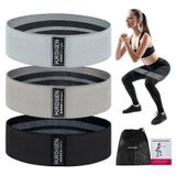 Hurdilen Egzersiz için direnç bantları, kadınlar ve erkekler için egzersiz bantları, egzersiz için 3 kademeli elastik streç bantlar, taşıma çantası ile fizik tedavi, ev fitness, kuvvet antrenmanı, yoga