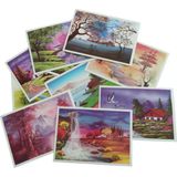 Hureggo Concept Bahartemalı Kartpostal 10'lu Set 17 x 12 cm Renkli Desenli