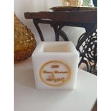 Hureggo Vintage ''hasan Karaoğlu Crypıo Carbon Energy ''kokulu Mum & 10X10X10 cm - Bej