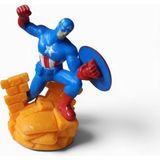Hureggo Vintage Marvel Avengers Mini Figür Serisi - Kaptan Amerika (Captain America) Figür - 6 cm