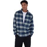 Hurley Portland Heavyweight Flannel Erkek Mavi Sweatshirt - Lacivert