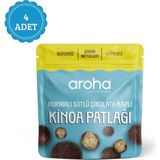 Hurmalı Sütlü Çikolata Kaplı Kinoa Patlağı Kids 50 gr x 4 Adet