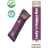 Hurmatat Lady’s Happy Hurma Meyveli Bar 20’li, %100 hurma ve meyve özlerinden üretilmiş, katkısız ve ilave şekersiz doğal enerji barıdır. - 800 gr