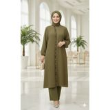 Hürrem AYROBİN KUMAŞ KADIN FIRFIR TAKIM HAKİ