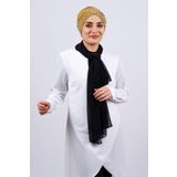 Hürrem Bone 1456_43 Hardal Sandy Kumaş Taşlı Pratik Hazır Geçmeli Tesettür Bone