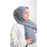 Hürrem Bone 202105_25 Füme Pamuk Caz Sade Düz Klasik Şal