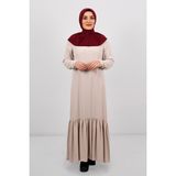 Hürrem Bone 2101-16 Bordo Sandy Arkadan Çıtçıtlı Geçmeli Eşarp