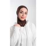 Hürrem Bone 2113_14 Kahverengi Sandy Kumaş Spor Hijab Pratik Hazır Geçmeli Tesettür Bone