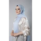 Hürrem Bone Bebe Mavisi Düz Klasik Şal Şifon Kumaş Janjan Abiye 202108_11