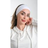 Hürrem Bone Beyaz Bandana Saç Bandı Viskon Düz 3012_42