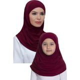 Hürrem Bone Bordo Pratik Anne Kız Kombin Tesettür Eşarp Sandy Kendinden Boneli 129078_16