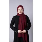 Hürrem Bone Bordo Pratik Hazır Geçmeli Şal Şifon Kumaş Hijab Bone 3009_16