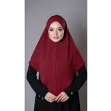 Hürrem Bone Bordo Pratik Hazır Geçmeli Tesettür Eşarp Aerobin Kumaş Çapraz Hijab 2307_16