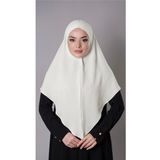 Hürrem Bone Ekru Pratik Hazır Geçmeli Tesettür Eşarp Aerobin Kumaş Düz Hijab 2309_27