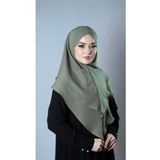 Hürrem Bone Fıstık Yeşili Pratik Hazır Geçmeli Tesettür Eşarp Pamuk Caz Kumaş Çift Katlı Çapraz Hijab 2304_36