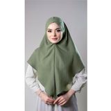 Hürrem Bone Fıstık Yeşili Pratik Hazır Geçmeli Tesettür Eşarp Pamuk Caz Kumaş Tek Katlı Çapraz Hijab 2305_36