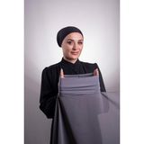 Hürrem Bone Füme Pratik Hazır Geçmeli Şal Şifon Boru Boneli 3001_25