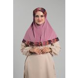 Hürrem Bone Gül Kurusu Pratik Hazır Geçmeli Tesettür Eşarp Sandy Renkli Desenli Fileli 2401_18