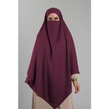 Hürrem Bone Kırmızı Pratik Hazır Geçmeli Tesettür Eşarp Krep Bağcıklı Çift Katlı Sufle Hijab 2314_31