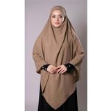 Hürrem Bone Koyu Bej Pratik Hazır Geçmeli Tesettür Eşarp Medine İpeği Bağcıklı Sufle Hijab 2301_44