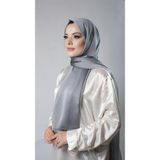 Hürrem Bone Koyu Gri Düz Klasik Şal Şifon Kumaş Janjan Abiye 202108_23