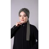 Hürrem Bone Koyu Vizon Pratik Hazır Geçmeli Tesettür Bone Sandy Kumaş Atkılı 2204_38