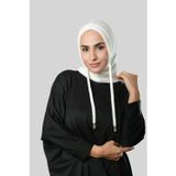 Hürrem Bone Krem Bağcıklı Peluş Balaklava Boyunluklu Bere Jakar Düz 2327_40