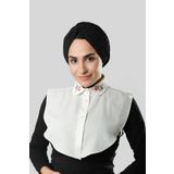 HÜRREM BONE Krem Gömlek Yakalı Boyunluk Terikoton Nakışlı Çiçek Desenli 1023_40