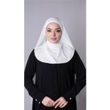 Hürrem Bone Krem Pratik Hazır Geçmeli Şal Şifon Kumaş Hijab Bone 3009_40