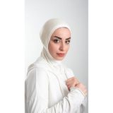 Hürrem Bone Krem Pratik Hazır Geçmeli Tesettür Bone Sandy Kumaş Spor Hijab 2113_40