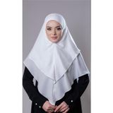 Hürrem Bone Krem Pratik Hazır Geçmeli Tesettür Eşarp Pamuk Caz Kumaş Çift Katlı Düz Hijab 2303_40