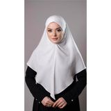 Hürrem Bone Krem Pratik Hazır Geçmeli Tesettür Eşarp Pamuk Caz Kumaş Düz Hijab 2306_40