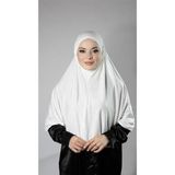 Hürrem Bone Krem Pratik Hazır Geçmeli Tesettür Eşarp Viskon Arkası Lastikli Peçeli 2112_40