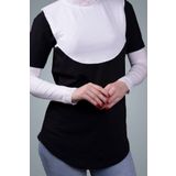 Hürrem Bone Krem Tesettür Boyunluk Viskon Kumaş Yaka Dantelli 1004_40