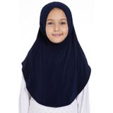 Hürrem Bone Lacivert Pratik Hazır Geçmeli Genç Tesettür Bone Sandy Kumaş Düz Hijab 2312_02