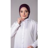 Hürrem Bone Mürdüm Pratik Hazır Geçmeli Tesettür Eşarp Sandy Kumaş Arkadan Çıtçıtlı 2206_07