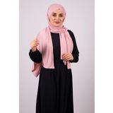 HÜRREM BONE Pudra Arkadan Bağlamalı Şal Viskon Kumaş Üç Bantlı _06 2103