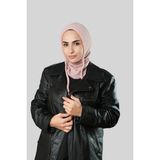 Hürrem Bone Pudra Bağcıklı Peluş Balaklava Boyunluklu Bere Jakar Düz 2327_06