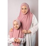 Hürrem Bone Pudra Pratik Anne Kız Kombin Tesettür Eşarp Sandy Düz Hijab 230812_06
