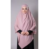 Hürrem Bone Pudra Pratik Hazır Geçmeli Tesettür Eşarp Medine İpeği Bağcıklı Sufle Hijab 2301_06
