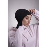 Hürrem Bone Siyah Pratik Hazır Geçmeli Bone Viskon Kumaş Hijab Spor 2106_01